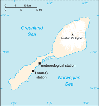 Map of Jan Mayen